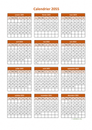 calendrier annuel 2055 06