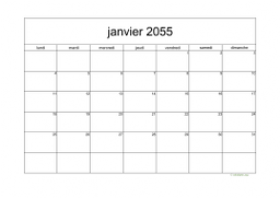 calendrier mensuel 2055 05