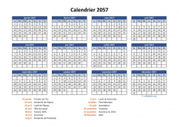 calendrier annuel 2057 05