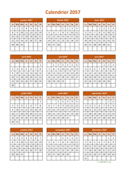 calendrier annuel 2057 06