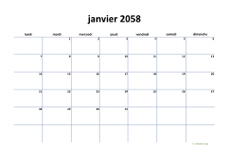 calendrier mensuel 2058 04