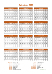 calendrier annuel 2059 07