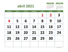 Calendario Abril 2021 De México | WikiDates.org