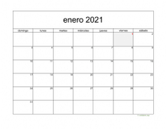 calendario enero 2021 05