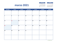 calendario marzo 2021 02