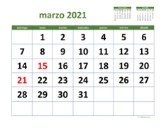 calendario marzo 2021 03