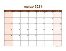 calendario marzo 2021 06