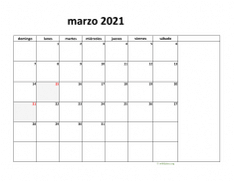 calendario marzo 2021 08