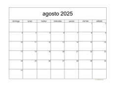 calendario agosto 2025 05