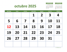 calendario octubre 2025 03