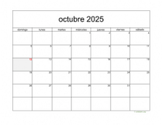 calendario octubre 2025 05