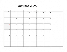 calendario octubre 2025 08