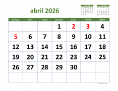 calendario abril 2026 03