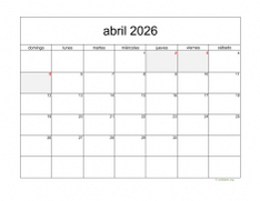 calendario abril 2026 05