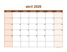 calendario abril 2026 06