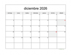 calendario diciembre 2026 05