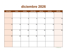 calendario diciembre 2026 06