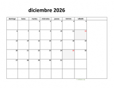 calendario diciembre 2026 08