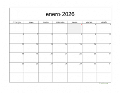 calendario enero 2026 05