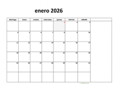 calendario enero 2026 08