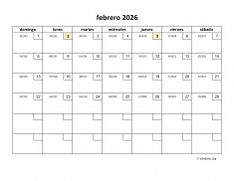 calendario febrero 2026 01