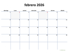 calendario febrero 2026 04