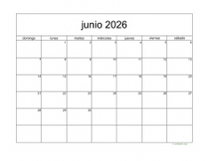 calendario junio 2026 05