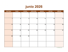 calendario junio 2026 06