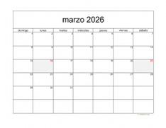 calendario marzo 2026 05