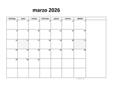 calendario marzo 2026 08