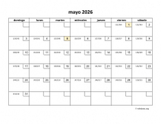 calendario mayo 2026 01