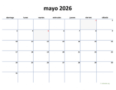 calendario mayo 2026 04