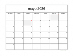 calendario mayo 2026 05