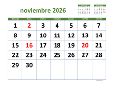 calendario noviembre 2026 03