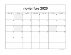 calendario noviembre 2026 05