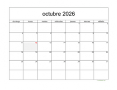 calendario octubre 2026 05