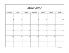 calendario abril 2027 05