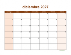 calendario diciembre 2027 06