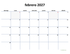 calendario febrero 2027 04