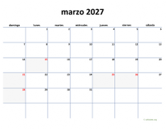 calendario marzo 2027 04