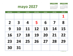 calendario mayo 2027 03