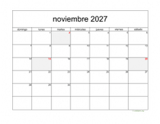 calendario noviembre 2027 05