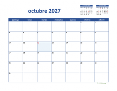 calendario octubre 2027 02