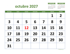 calendario octubre 2027 03