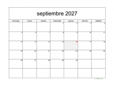 calendario septiembre 2027 05