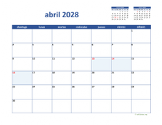 calendario abril 2028 02