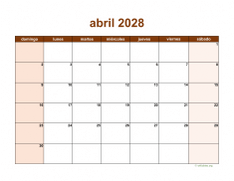 calendario abril 2028 06