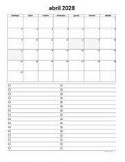 calendario abril 2028 07