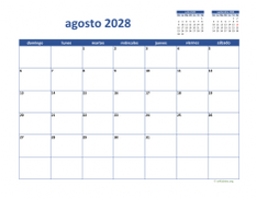 calendario agosto 2028 02