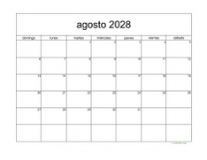 calendario agosto 2028 05